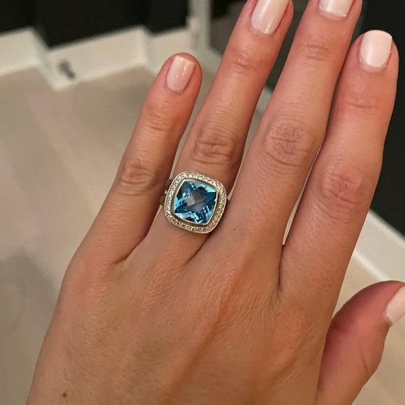 David Yurman Jewelry - David Yurman Albion Ring Blue Topaz